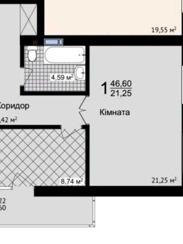 Продається 1 кімнатна новобудова ЖК ЗЕЛЕНІ ПАГОРБИ