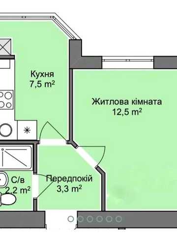 1-кімнатна квартира в ЖК «Празький-2» | Переуступка | Без комісії ЖК "Празький 2"