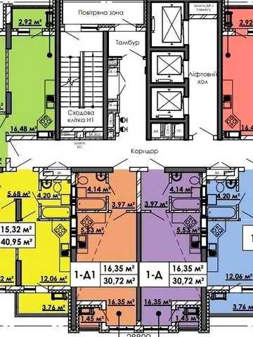 Продаж 1-кімнатної квартири в ЖК «Медовий-2», вул. Радченка, 27 ЖК Медовий-2