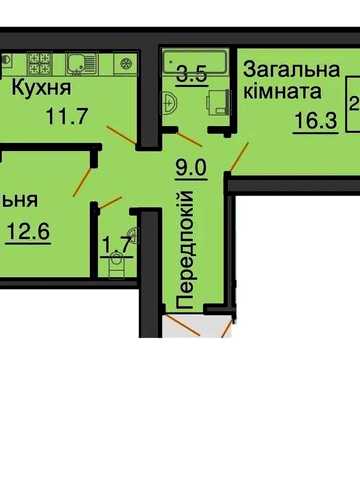 ‼️Є РОЗСТРОЧКА‼️ Продаж 2к квартири 55м2 ЖК Софія Роял, Соф Борщагівка Софія Резиденс ЖК Софія Роял