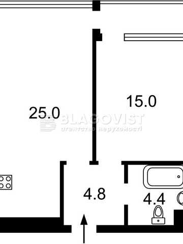 Hoffmann House продаж Золотоустівська 34, 1 кім, 52кв.м, 135000у.е, Цирк, Галицька площа ЖК Hoffmann House