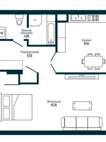 Продаж 1 кімн.Квартири ЕЛІТ ЖК ROYAL TOWN