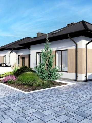 ДО 3 СОТОК ЗЕМЛІ! Кутовий таунхаус Гостомель | вул. Дніпровська | 72,66 м², газ, своя ділянка