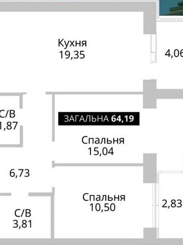 Продам 2-кімнатну квартиру з газовим опаленням. Поверх 2. Закрита територія. Без комісії% ЖК Соборний Гостомель