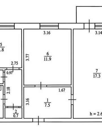 Продаж 2 кімнатної квартири Сади-2  поверх 3/9 Не кутова квартира №22368