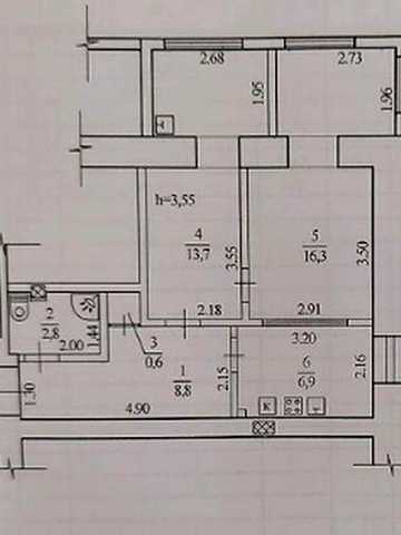 Продам 3-комн квартиру в районе Фрунзе ул.