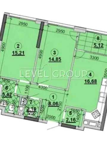 Продаж 2х кім квартира 72 м² ЖК Грейт Great Осокорки ЖК Great