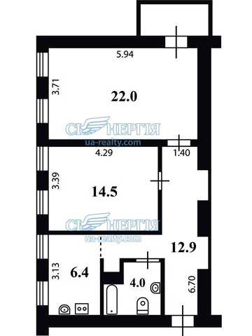 2-кімнатна 60.8 м.кв. Панаса Мирного, 9-Б ст.метро Печерська, Кловська