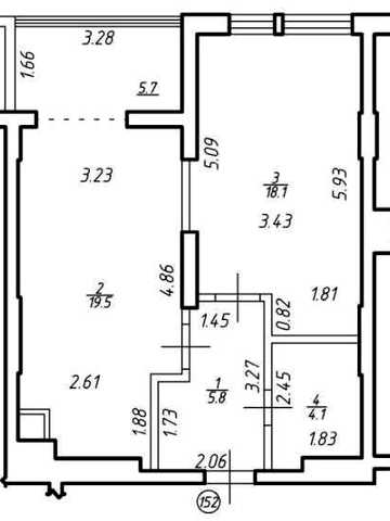 Однокімнатна квартира 53,2 м.кв. вул Під Голоском 17Г Єоселя! ЖК Comfort Hill