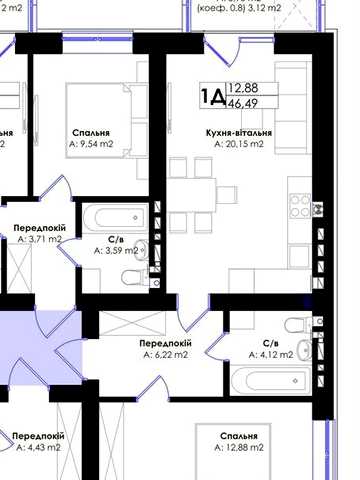 Розтермінування! Продам 1к квартиру. Центральний парк!