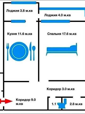Власник!Продаж 2-к квартири 79 м² — просп. Володимира Івасюка 16б (Оболонь)
