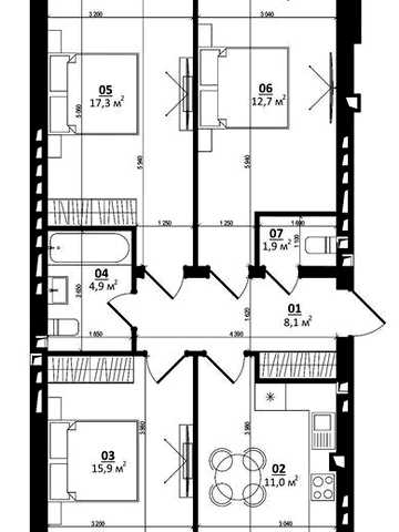 Продаж 3-кімнатної кваритири в сучасному ЖК, в центрі Білогородки ЖК CENTER