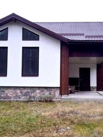Продаж нового сучасного будинку Хлепча Стугна три рівні 0 поверх як укриття ділянка 25 сотих гостьовий будинок  баня літня кухня шикарний сад тиша ліс