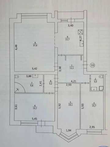 Елітна 4-к квартира 137 м² з класичним ремонтом — вул. Гончара, 26 (Центр, м. Золоті Ворота)