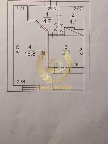 Продається 1-кімнатна квартира в Тарасівці