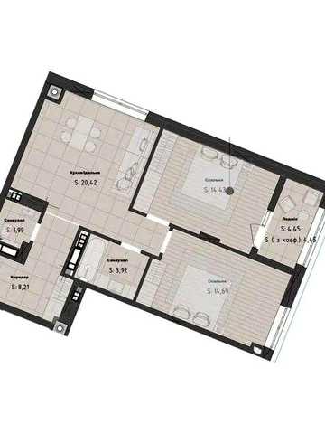 Продаж просторої 2-кімнатної квартири 68,1 м² у ЖК «Кленовий Двір» без комісії!, Рясне, вул. Брюховицька