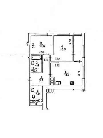 Продаж 2-кім. квартири 66,2 м² просп. Європейського Союзу, 49 ЖК «Варшавський Плюс» ЖК Варшавський Плюс