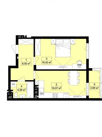 Продаж квартири 48,2 м² у новобудові, Лисиничі — вул. Золота, 2 $65 070 | $1 350/м² | від власника ЖК Роял хіл