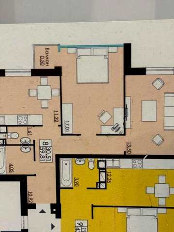 Продам 2-кімнатну + Гараж 24м2! Переуступка. Вул. Руська 219Г ЖК Comfort city