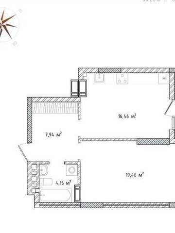 Продам 1-кімнатну квартиру 50,30 м² у ЖК Krona Park II, Бровари, вулиця Симоненка Василя, 40. ЖК Krona Park II