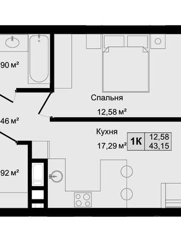 1 кім квартира найменшої площі від забудовника ! Без комісії ! ЖК Hilltop