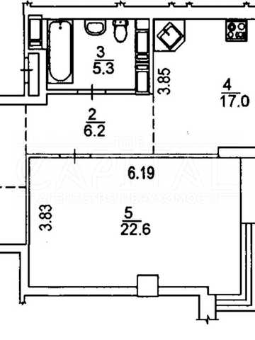 Продаж квартири 62,2м2 у преміальному ЖК біля води River Stone, метро 5 хв ЖК River Stone
