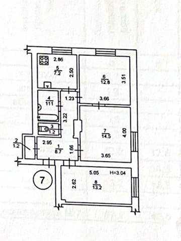 Продам,3х ком.квартиру,вул.Перемоги;85000 дол