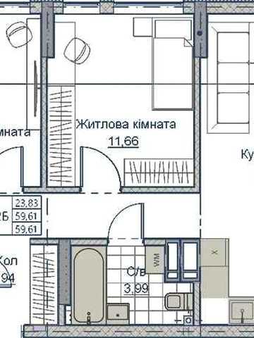 Продаж Квартири 62 м2 в ЖК А+Я ЖК А+Я