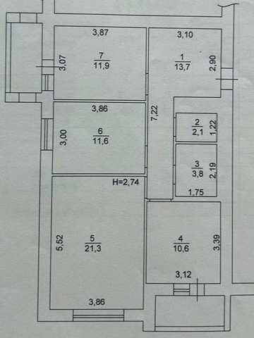 Без комісії. Продаж 3к квартири 78м2 ЖК Петрівський квартал ЖК Петрівський квартал