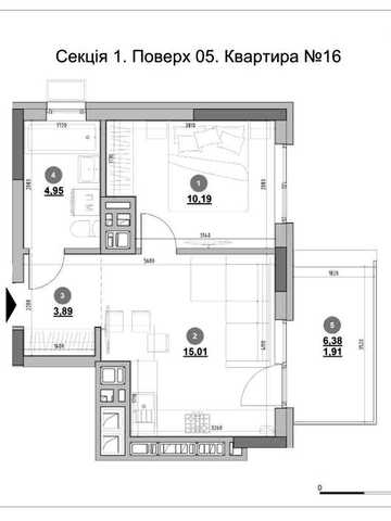 1-к квартира 35,95 м² у ЖК Morning  від РІЕЛ, Львів ( БЕЗ КОМІСІЇ ) ЖК Morning