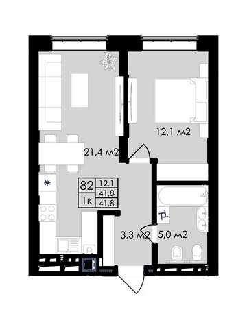 Продаж 1-кімнатної квартири (42 м²) на вул. Стрийській у ЖК «Простір» (Prostir). Від забудовника, без комісії! ЖК Простір (Prostir)