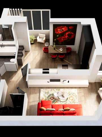 1-кімнатна квартира 48,81 м² у новобудові в центрі Житомира ЖК Дім на Грушевського