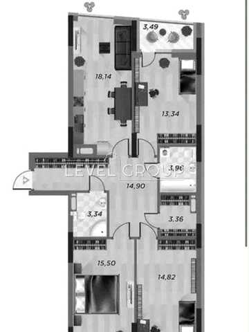Продаж три кімнатної квартири  90.5 м. кв. в ЖК Старт, Вільгельма Котарбінського вул. (Миколи Кравченка) 24 ЖК Старт