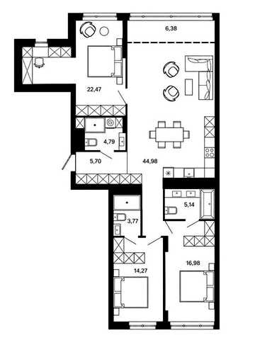 Продаж 3-спальної квартири БЕЗ КОМІСІЇ в ЖК Avalon Terra, вул. Пасічна, 133 ЖК Avalon Terra