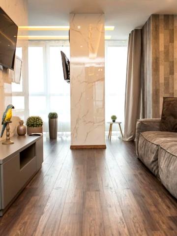 Апартаменты с двумя спальнями с завораживающим видом - ЖК Дельмар в центре