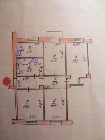 Продам 4-комнатную квартиру