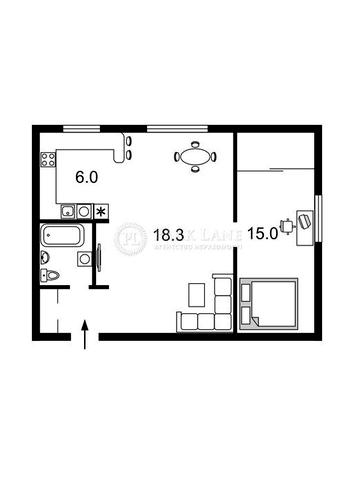 продаж сучасної квартири 2 кімнати Печерськ пров Костя Гордієнко