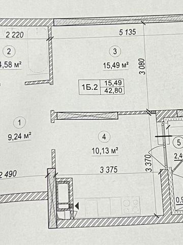 Квартира 1-К Академ Квартал, 3-й будинок. ЖК Академ Квартал