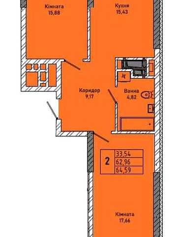 Продаж 2 кім.квартирі в новобудові вул.Миколайчука