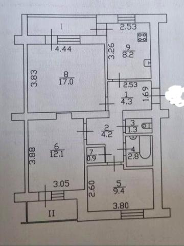 Продаётся 3-х комнатная квартира