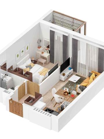 Квартира 36 м2 смт. Великодолинське ЖК Маріїнський