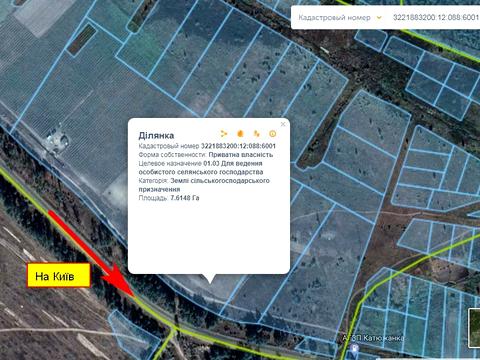 ділянка за адресою київська