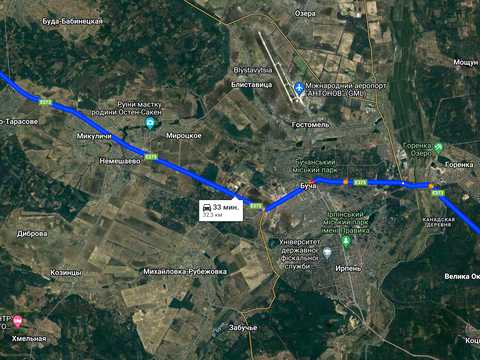 участок по адресу Варшавська траса