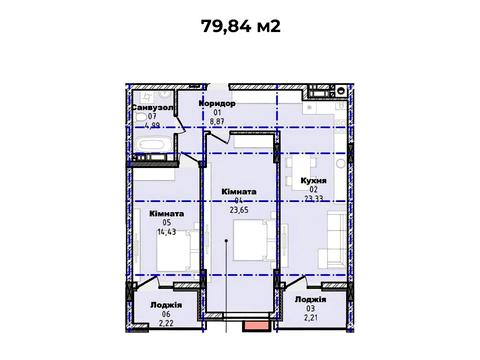 квартира по адресу Гленца