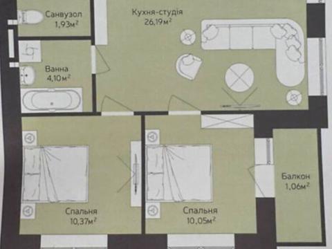 квартира за адресою Бориса Тлехаса вул., 19/2