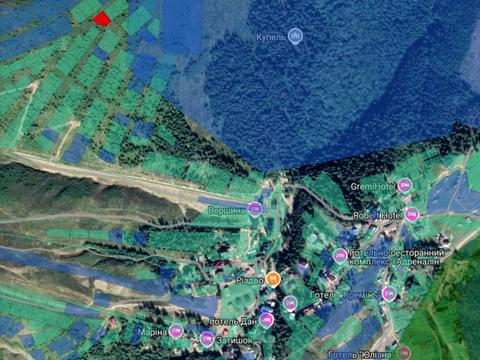 ділянка за адресою смт. Ясіня, 