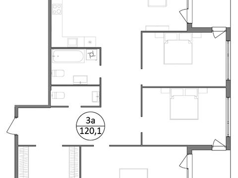 квартира по адресу Широкая ул., (Будинок 5, Секція 9)