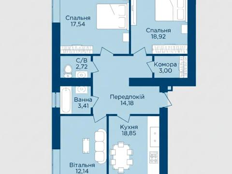 квартира по адресу Льва Ребета ул., (Будинок 3)