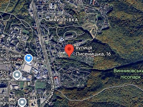 ділянка за адресою Лисеницька вул., 16