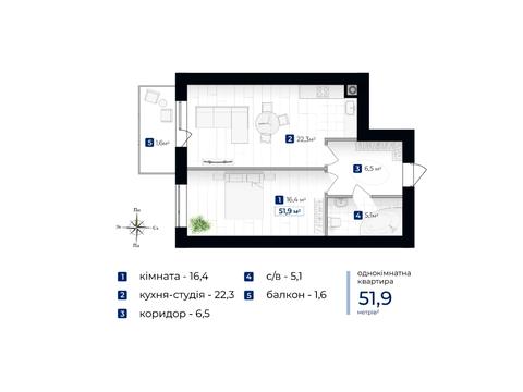 квартира за адресою Євгена Коновальця вул., (Будинок 4)